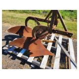 Used Two-Bottom Moldboard Plow Farm Attachment