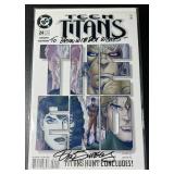 Teen Titans #24 DC Comic Book Signed by Jurgens