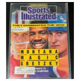 Wayne Gretzky, Joe Montana, Magic Johnon 1989 Sports Illstrated "The Dominated the 