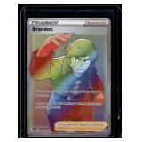 Brandon 203/195 Silver Tempest Secret Rare Pokemon Trainer Card