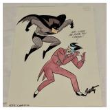 Batman and Joker Original Art Signed by Terry Beatty DC Comics