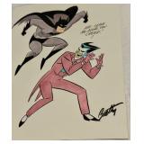 Batman and Joker Original Art Signed by Terry Beatty DC Comics