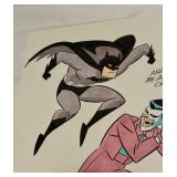 Batman and Joker Original Art Signed by Terry Beatty DC Comics