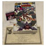 Neal Adams and Peter Stone Signed Comic Book with JSA COA - Continuity Comics 1993 Hybrids Deathwatch 2000 No. 0