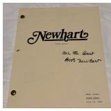 Bob Newhart "Prima Darryl" Fisrt Draft Script from 1987 - "Signed", Possibly Printed Signature