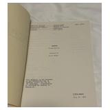 Bob Newhart "Prima Darryl" Fisrt Draft Script from 1987 - "Signed", Possibly Printed Signature
