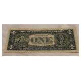 Nicholas F. Brady Secretart of the Treasury Signed $1 Bill