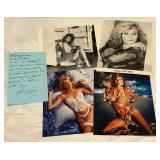 Ginger Lynn Allen (4) Signed 8x10" Photos and Letter