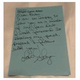 Ginger Lynn Allen (4) Signed 8x10" Photos and Letter