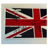 Def Leppard Band Signed Plate - Rick Savage, Vivian Campbell, Phil Cohen, Joe Elliott, Rick Allen