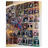 Ivan Rodriguez and Mike Piazza Large Baseball Card Collection in Binder Sheets