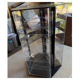 Display Case For Baseballs, Cards, Watches Rotating with Lock