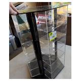 Display Case For Baseballs, Cards, Watches Rotating with Lock