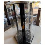 Display Case For Baseballs, Cards, Watches Rotating with Lock