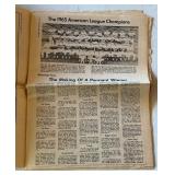 1965 World Series Newspaper from St. Paul Life