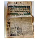 1965 Minnesota Twins AL Chapions St. Paul Dispatch Newspaper - September 27, 1965 with Hamms Beer Ad