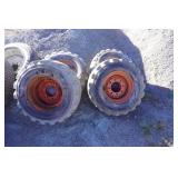 Set of 4 - Solideal Bobcat Skid Loader Tires on 8 Bolt Rims