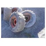 Set of 4 - Solideal Bobcat Skid Loader Tires on 8 Bolt Rims
