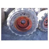 Set of 4 - Solideal Bobcat Skid Loader Tires on 8 Bolt Rims