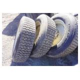 Set of 4 - Firestone T575 LP Radial Bobcat Snow Tires on 8 Bolt Rims