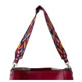 P - Bromen Boho Crossbody Handbag with Wide Colorful Shoulder Strap
