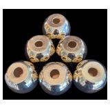 P - Set of 6 Silver Finish Candle Holders