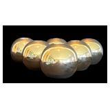 P - Set of 6 Silver Finish Candle Holders