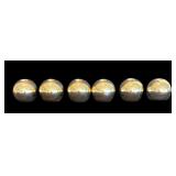 P - Set of 6 Silver Finish Candle Holders