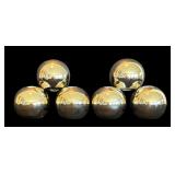 P - Set of 6 Silver Finish Candle Holders