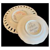 P - Set of 2 Hand Painted Decorative Plates by AP Sxiros Greece