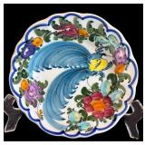 P - Set of 2 Hand Painted Decorative Plates by AP Sxiros Greece