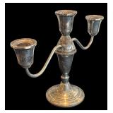 P - Pair of Vintage Sterling Silver Weighted Candelabras