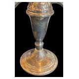 P - Pair of Vintage Sterling Silver Weighted Candelabras