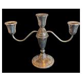 P - Pair of Vintage Sterling Silver Weighted Candelabras