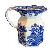 P - Set of 3 Blue and White Vintage Pitchers and Cup by Mason