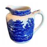 P - Set of 3 Blue and White Vintage Pitchers and Cup by Mason