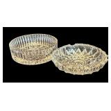 P - Waterford Wine Bottle Coster and Libbey Glass Ashtray