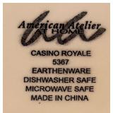 P - Set of 3 American Atelier Casino Royale Poker Plates