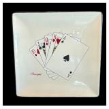 P - Set of 3 American Atelier Casino Royale Poker Plates