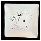 P - Set of 3 American Atelier Casino Royale Poker Plates