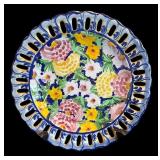 P - Set of 2 Hand Painted Decorative Plates by AP Sxiros Greece