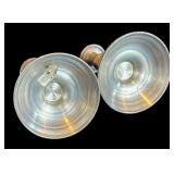 P - Pair of Vintage Woodbury Pewter Candleholders