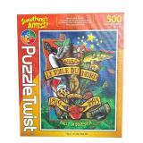 P - Collection of 4 500-Piece Jigsaw Puzzles by PuzzleTwist and Bits & Pieces