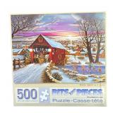 P - Collection of 4 500-Piece Jigsaw Puzzles by PuzzleTwist and Bits & Pieces