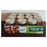 P - Kitchen Collection: Ball Mason Jars, Stainless Grater, Strainers, and Steamer Basket