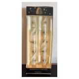 P - Set of 4 Dadant & Sons Beeswax 12 Inch Spiral Candles in Original Boxes