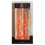 P - Set of 4 Dadant & Sons Beeswax 12 Inch Spiral Candles in Original Boxes