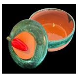 P - Decorative Collection with Leaf Platter, Floral Candle Holder, Covered Dish and More