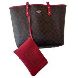 P - Coach Reversible Signature City Tote Bag