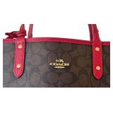 P - Coach Reversible Signature City Tote Bag